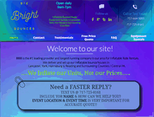 Tablet Screenshot of bigbrightbounces.com